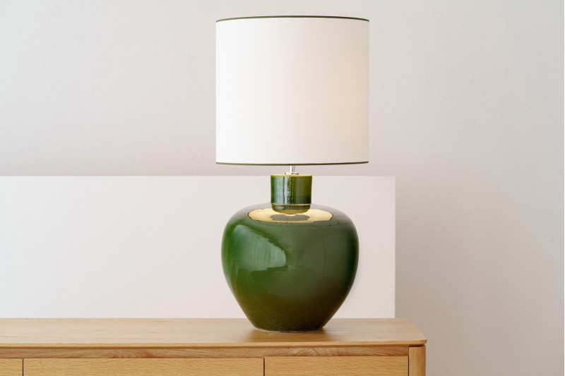 CERAMIC TABLE LAMP. ARUME. LAMPSHADE | VP Interiorismo