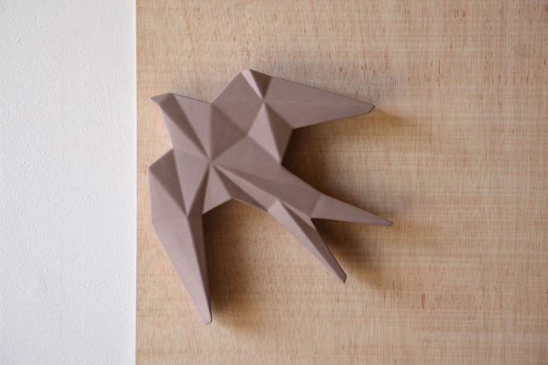 ANDURIÑA COLLECTION. MATT NUDE CERAMIC WALL SCULPTURE | VP Interioris