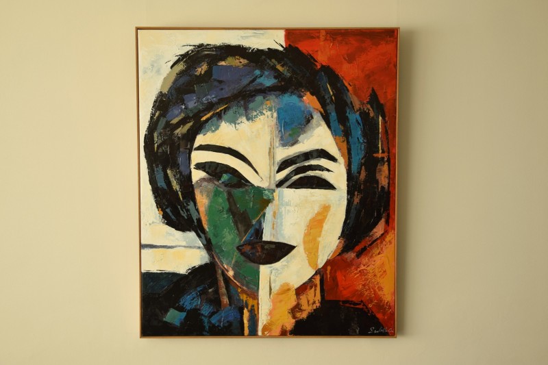 MODERN PAINTING WOMAN N1 WITH FRAME | VP Interiorismo