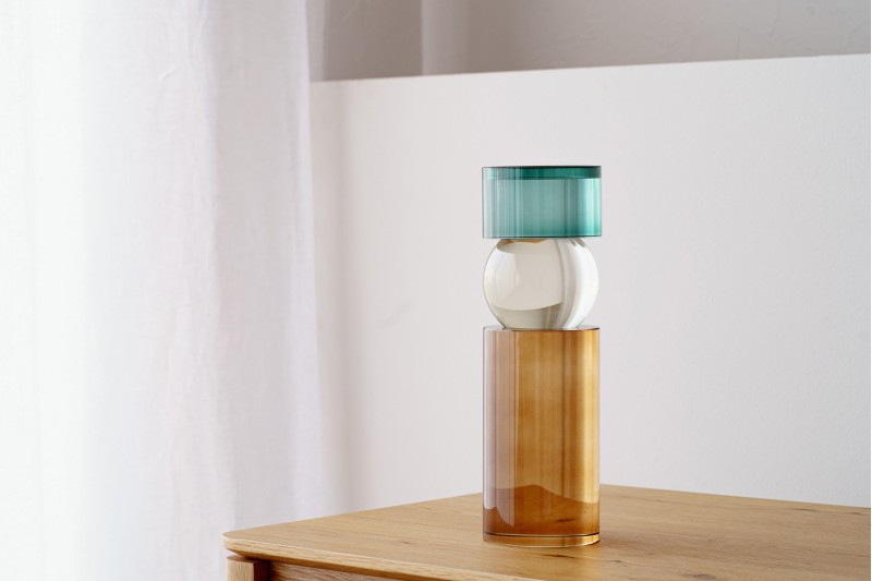 CYLINDER COLLECTION: COLOURED GLASS CANDLE HOLDERS 2|  VP Interiorismo