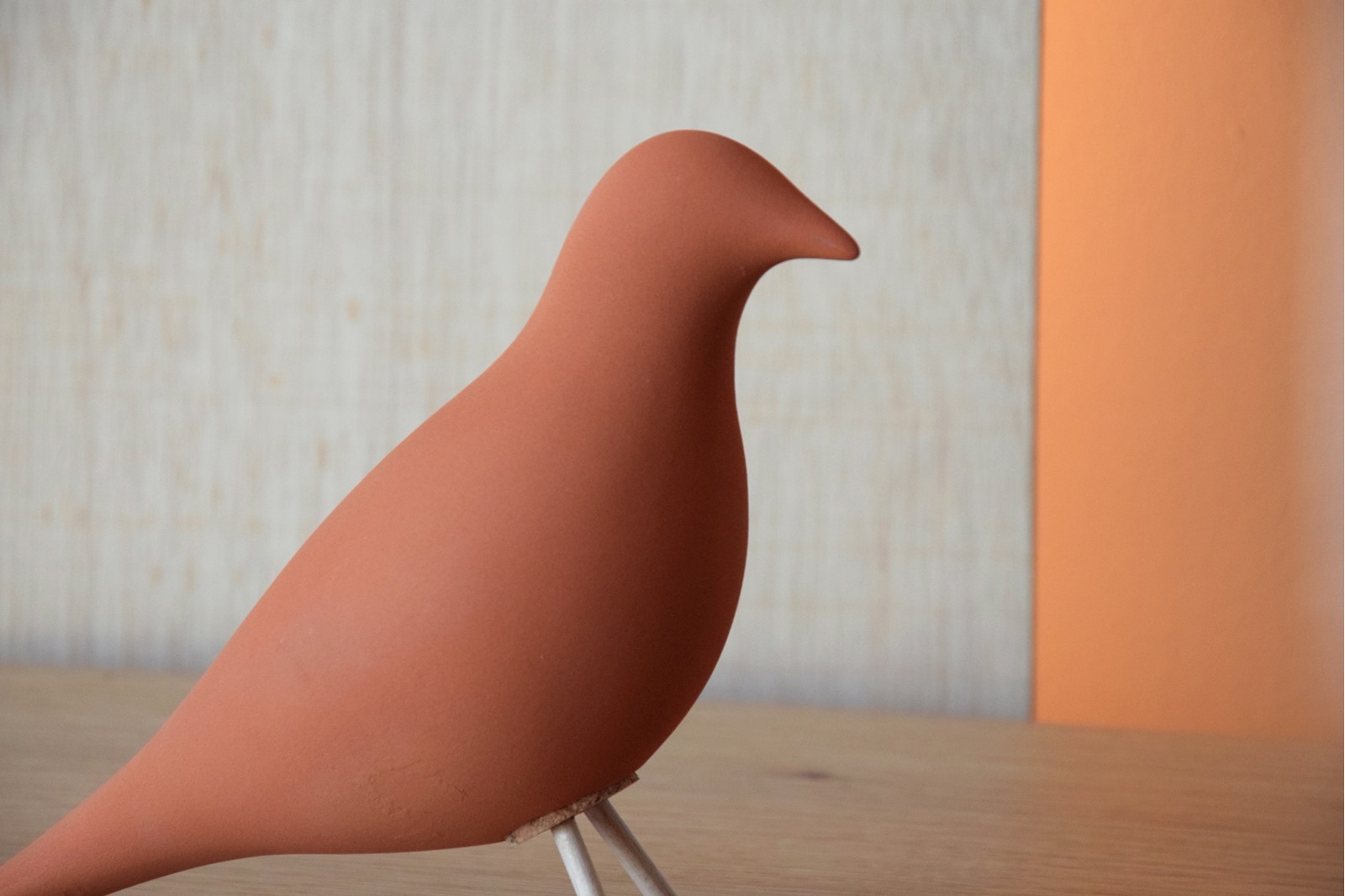 PAJARO CERAMICA TEJA  MATE TEXTURA