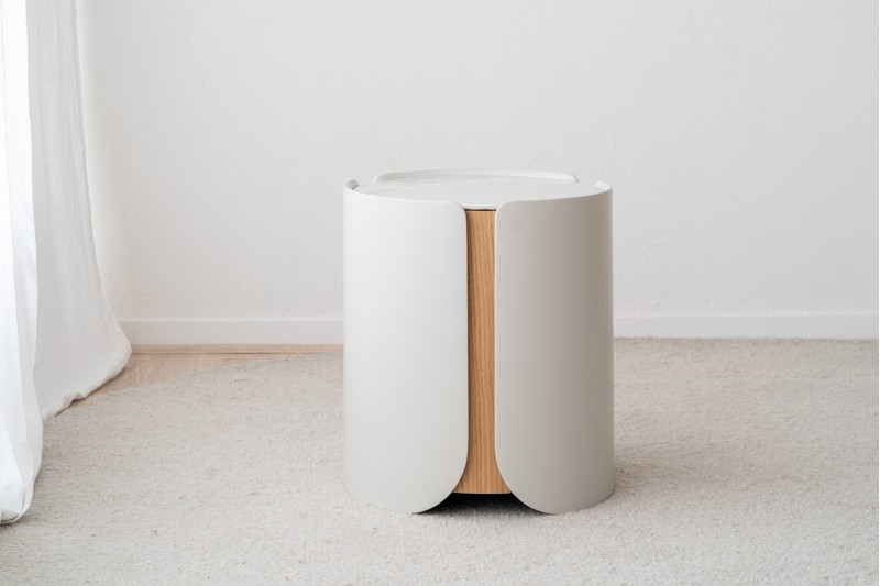 SIDE TABLE N.50. GREY AND WHITE CERAMIC TOP | VP Interiorismo