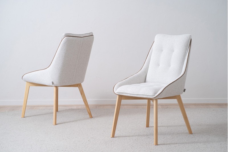 SET 2 DINING CHAIRS MIA. IVORY | VP Interiorismo