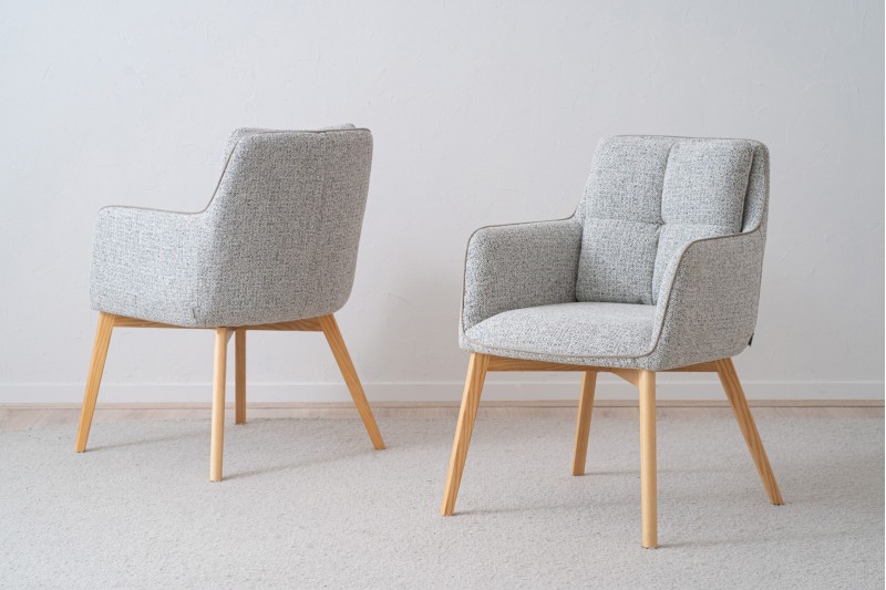 SET DE 2 CHAISES OLIVER. GRIS | VP Interiorismo