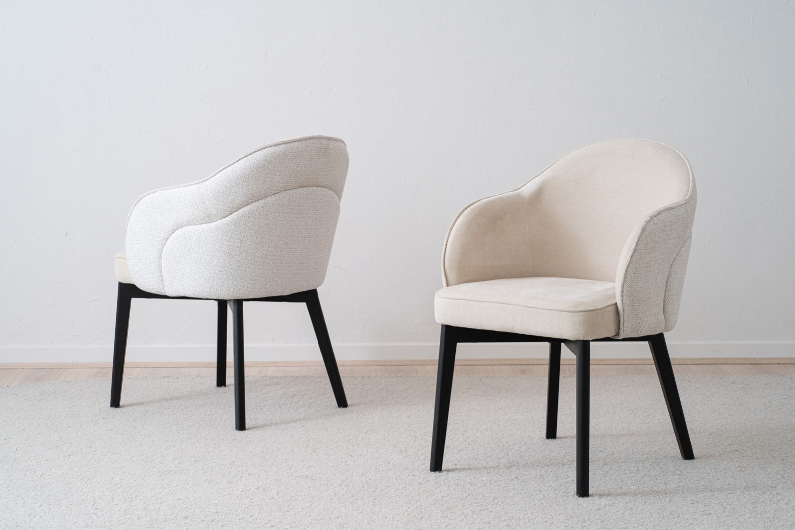 SET 2 SILLAS COMEDOR ROMA. MARFIL