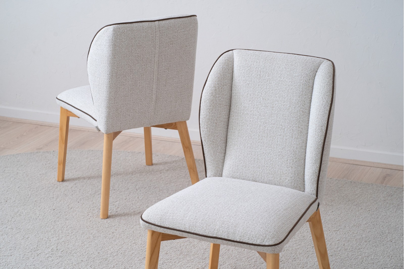 SET 2 SILLAS COMEDOR MILAN. MARFIL