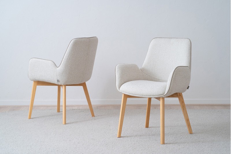 SET 2 DINING CHAIRS TAI. BEIGE COLOUR | VP Interiorismo