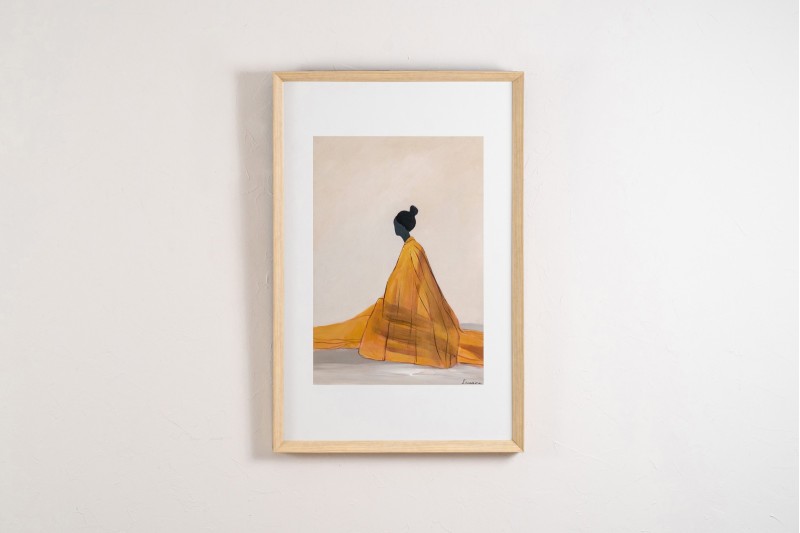 PAINTING WOMAN EAST. GLASS. N2 | VP Interiorismo