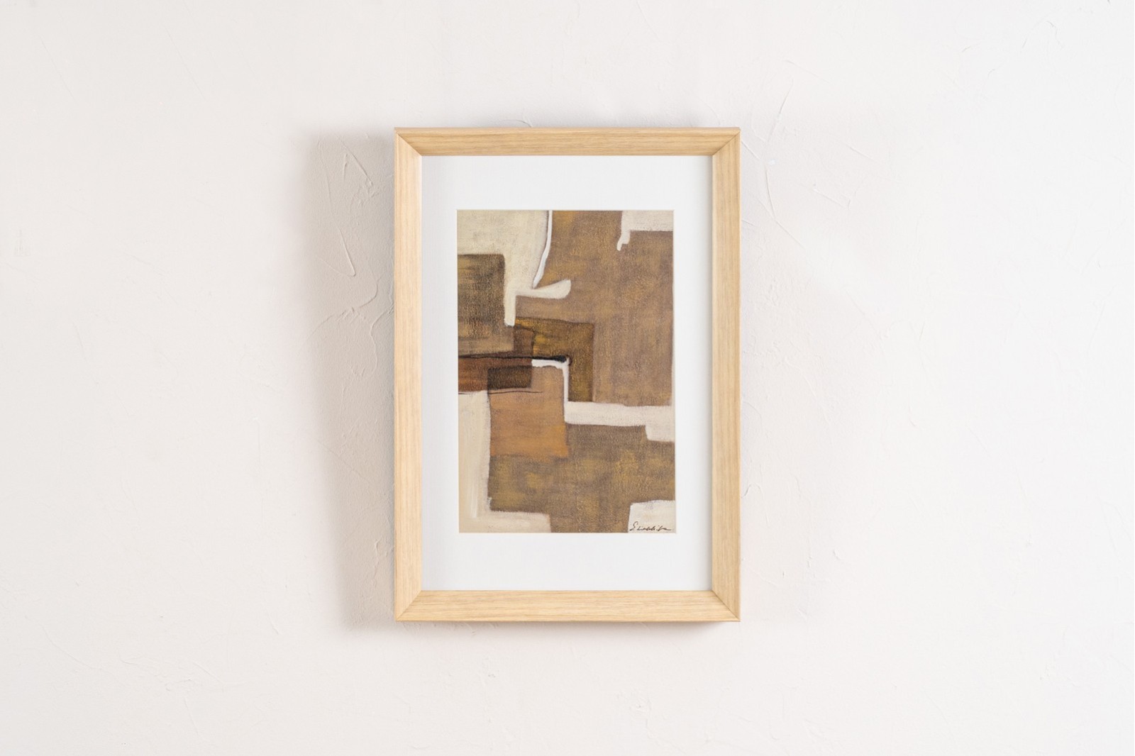 CUADRO ABSTRACTO TIERRAS. CRISTAL N.2