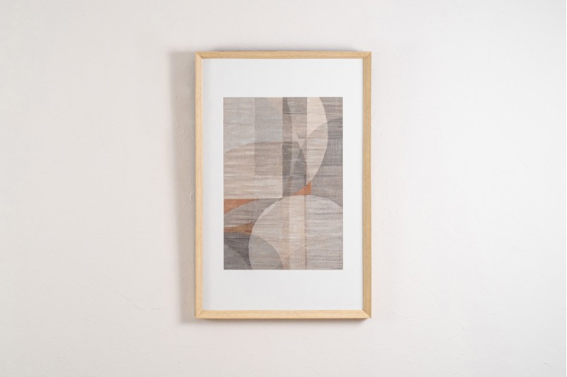 PEINTURE ABSTRAITE COURBES. VERRE. N2 | VP Interiorismo