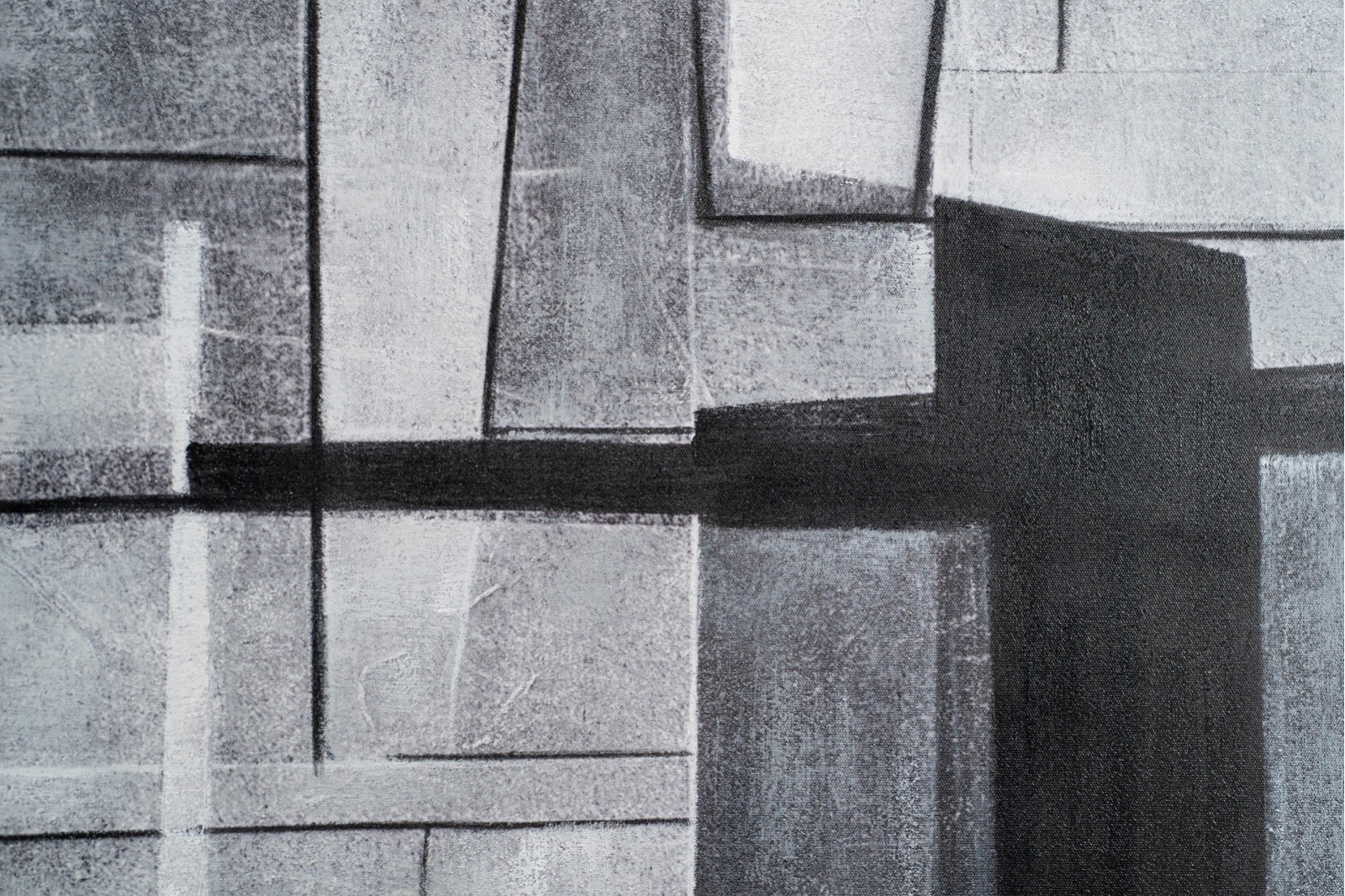 CUADRO ABSTRACTO EN GRISES.CRISTAL N2