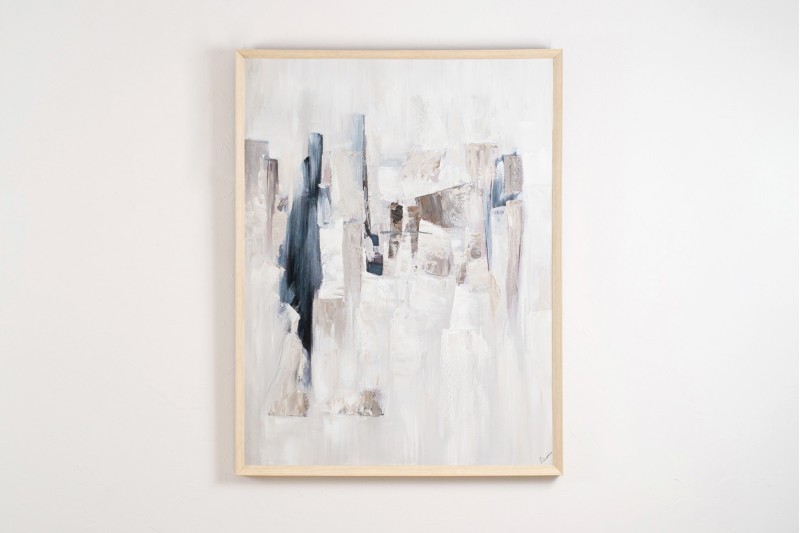 ABSTRACT PAINTING BLUE WHITES N1 | VP Interiorismo