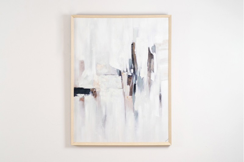 TABLEAU ABSTRAITE BLEU BLANC N2 | VP Interiorismo