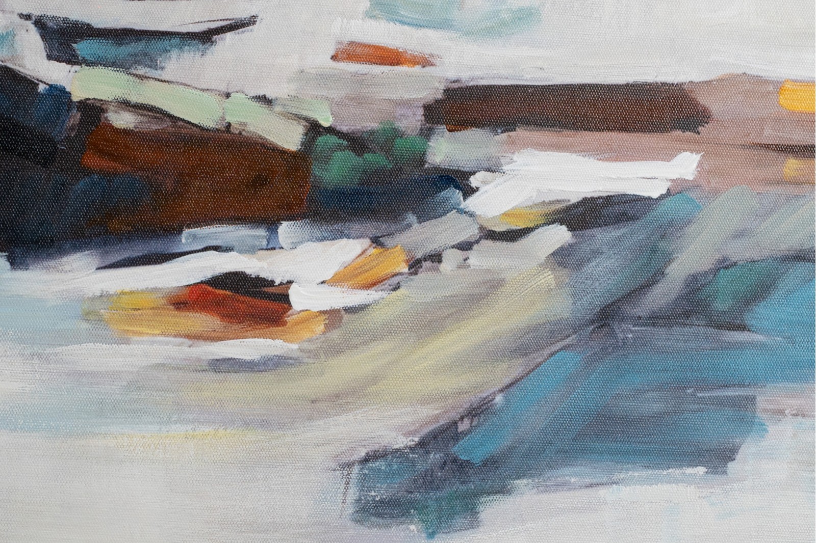 CUADRO ABSTRACTO HORIZONTE. CRISTAL.  N1