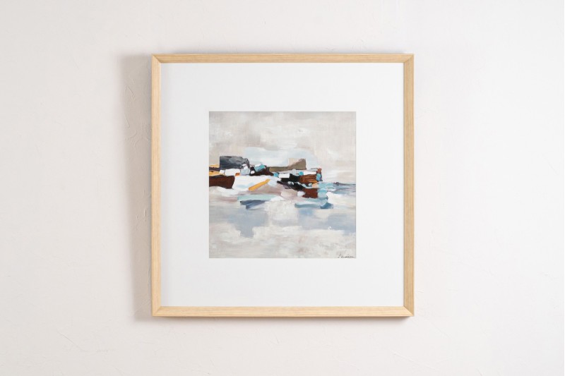 ABSTRACT PAINTING HORIZON. GLASS. N2 | VP Interiorismo