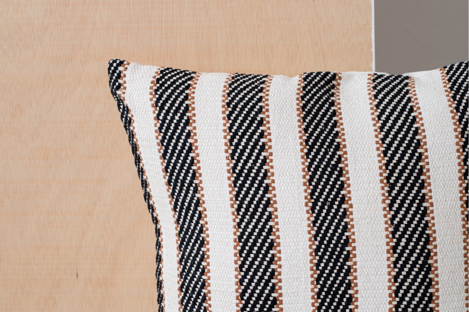 COJIN ALGODON BLANCO NEGRO. OTO N.1