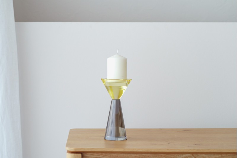 VAL CANDLEHOLDER.COLOURED CRYSTAL. LARGE | VP Interiorismo