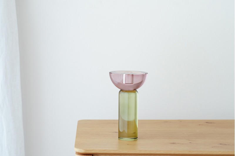 ULLA CANDLE HOLDER. COLOURED CRYSTAL. LARGE | VP Interiorismo