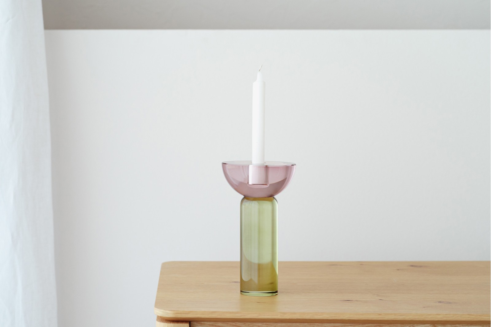 CANDELABRO ULLA. CRISTAL COLOR. GRANDE