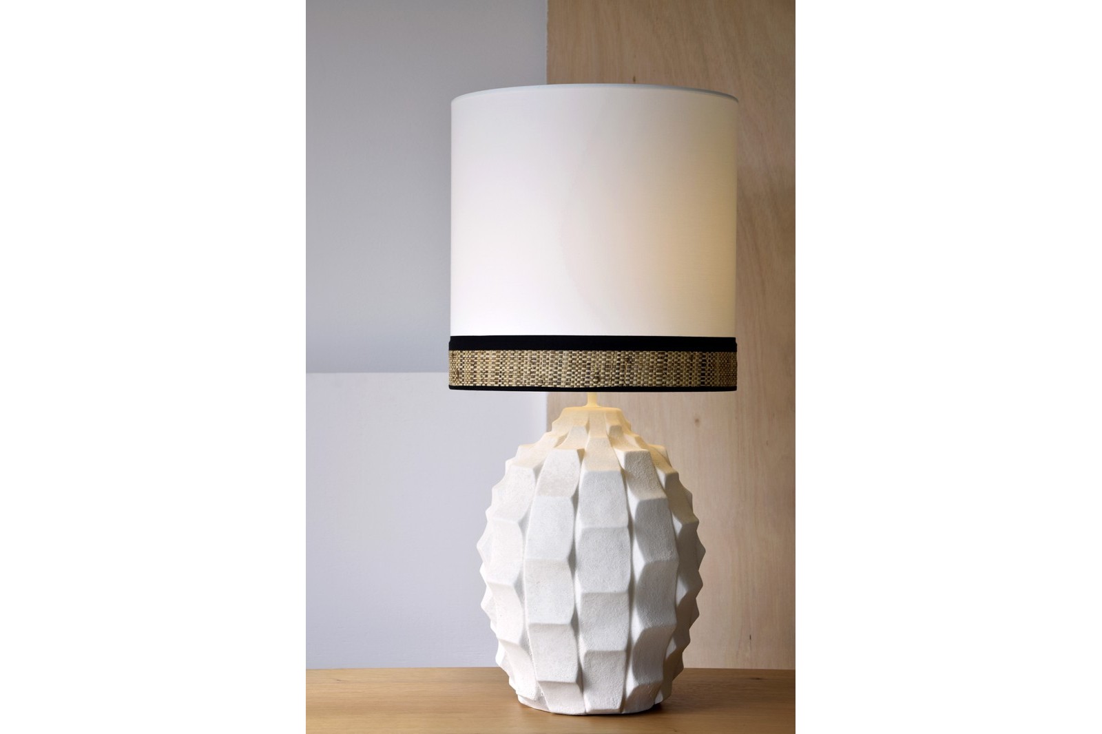 LAMPARA MESA CERAMICA ELENA CON PANTALLA