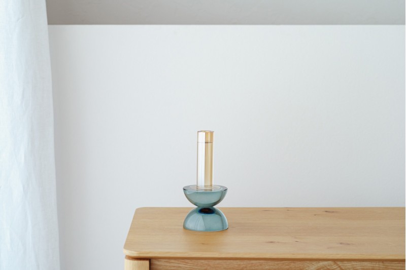 CANDELABRO CLEO. CRISTAL COLOR.N1