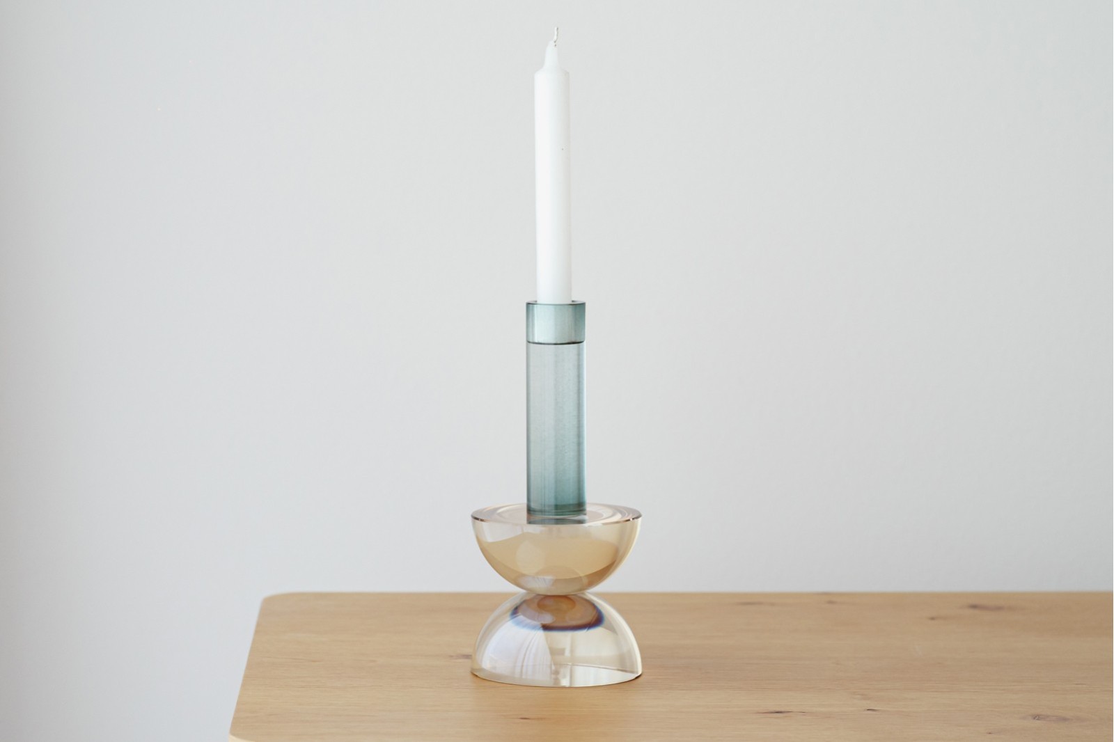 CANDELABRO CLEO. CRISTAL COLOR.N2