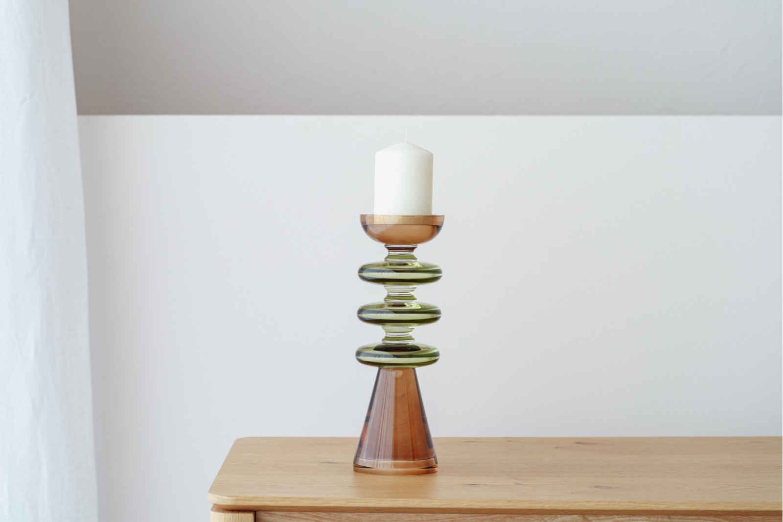 CANDELABRO EO. CRISTAL COLOR.GRANDE