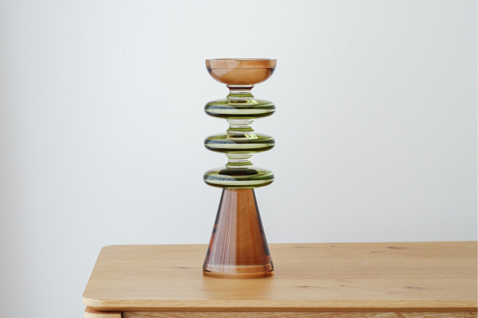 CANDELABRO EO. CRISTAL COLOR.GRANDE