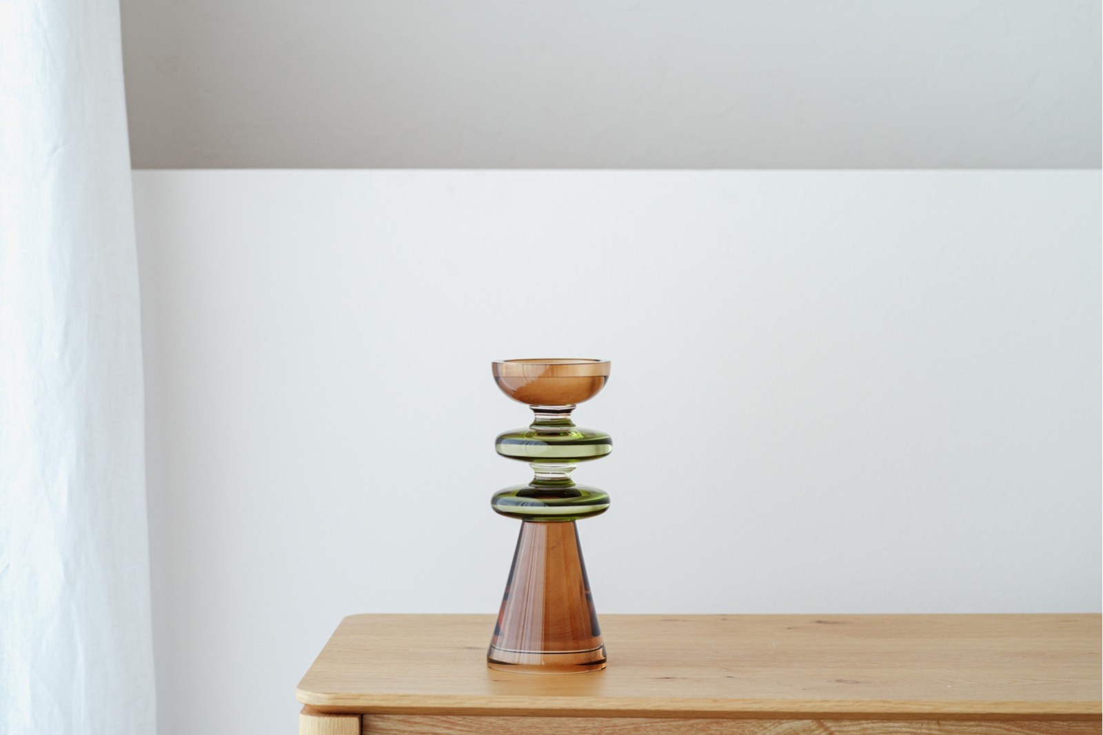 CANDELABRO EO. CRISTAL COLOR. PEQUENO