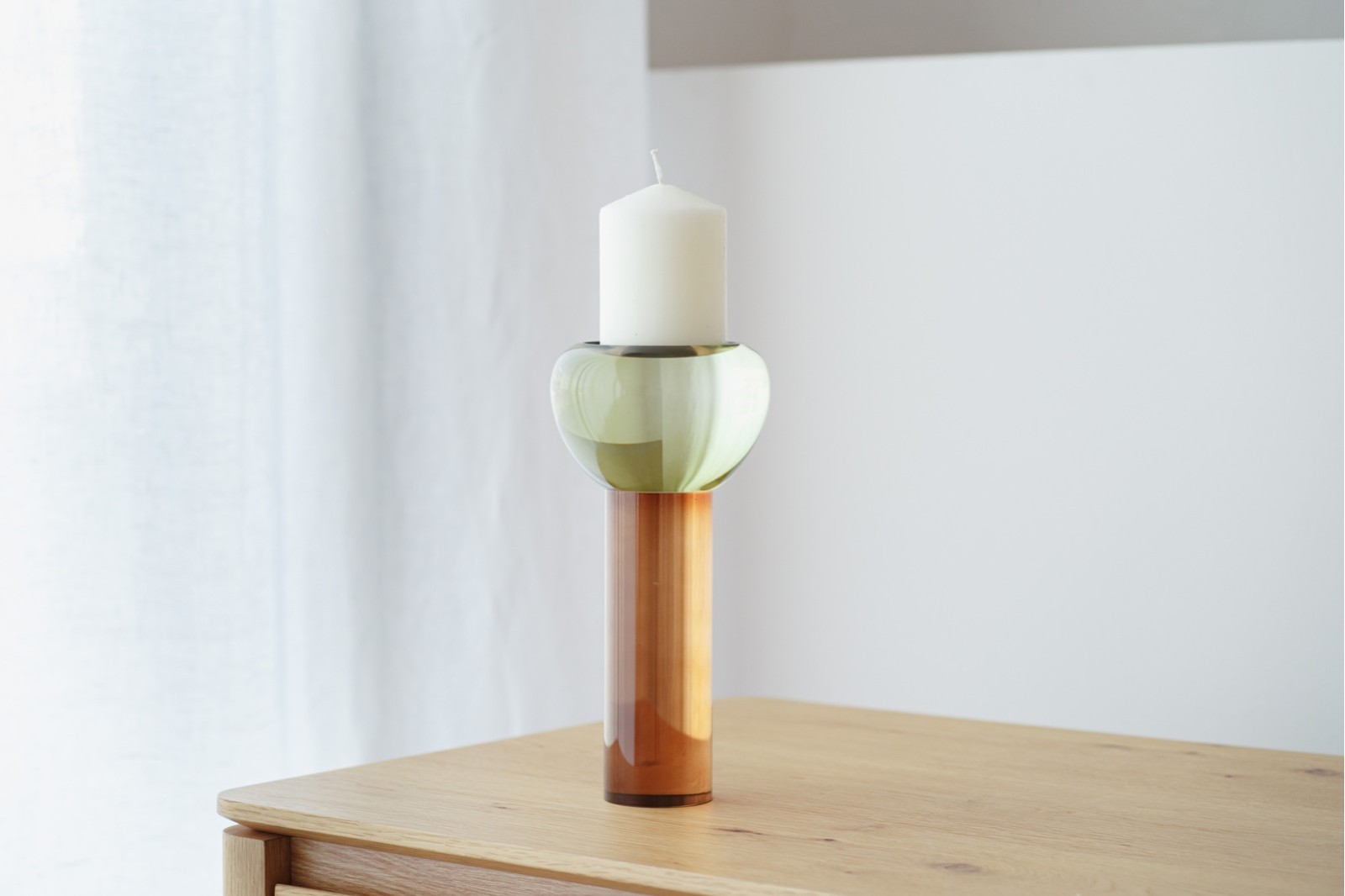 CANDELABRO SAR. CRISTAL COLOR. GRANDE