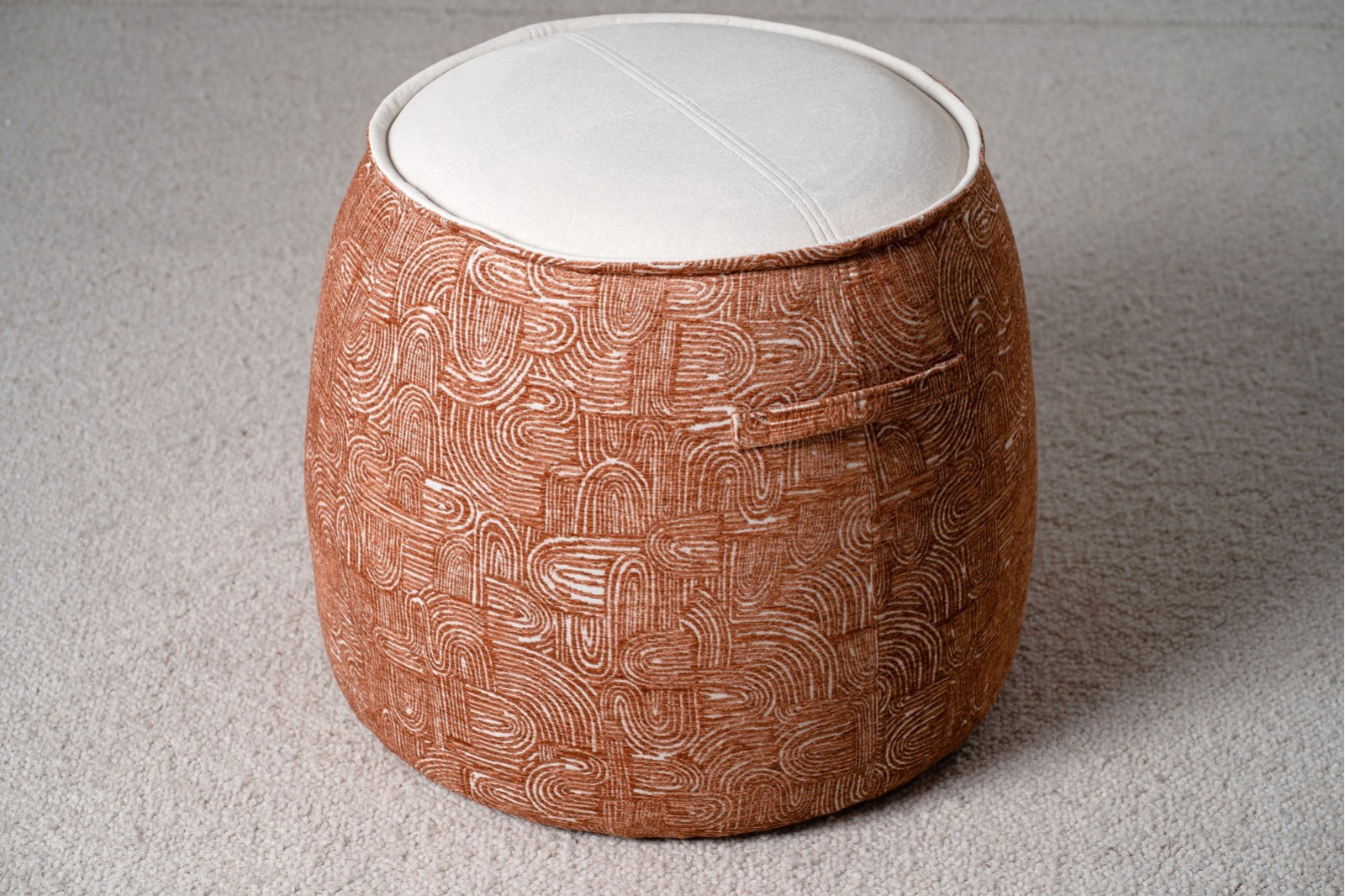 SET 2 PUFS EREA. TEJA Y MARFIL