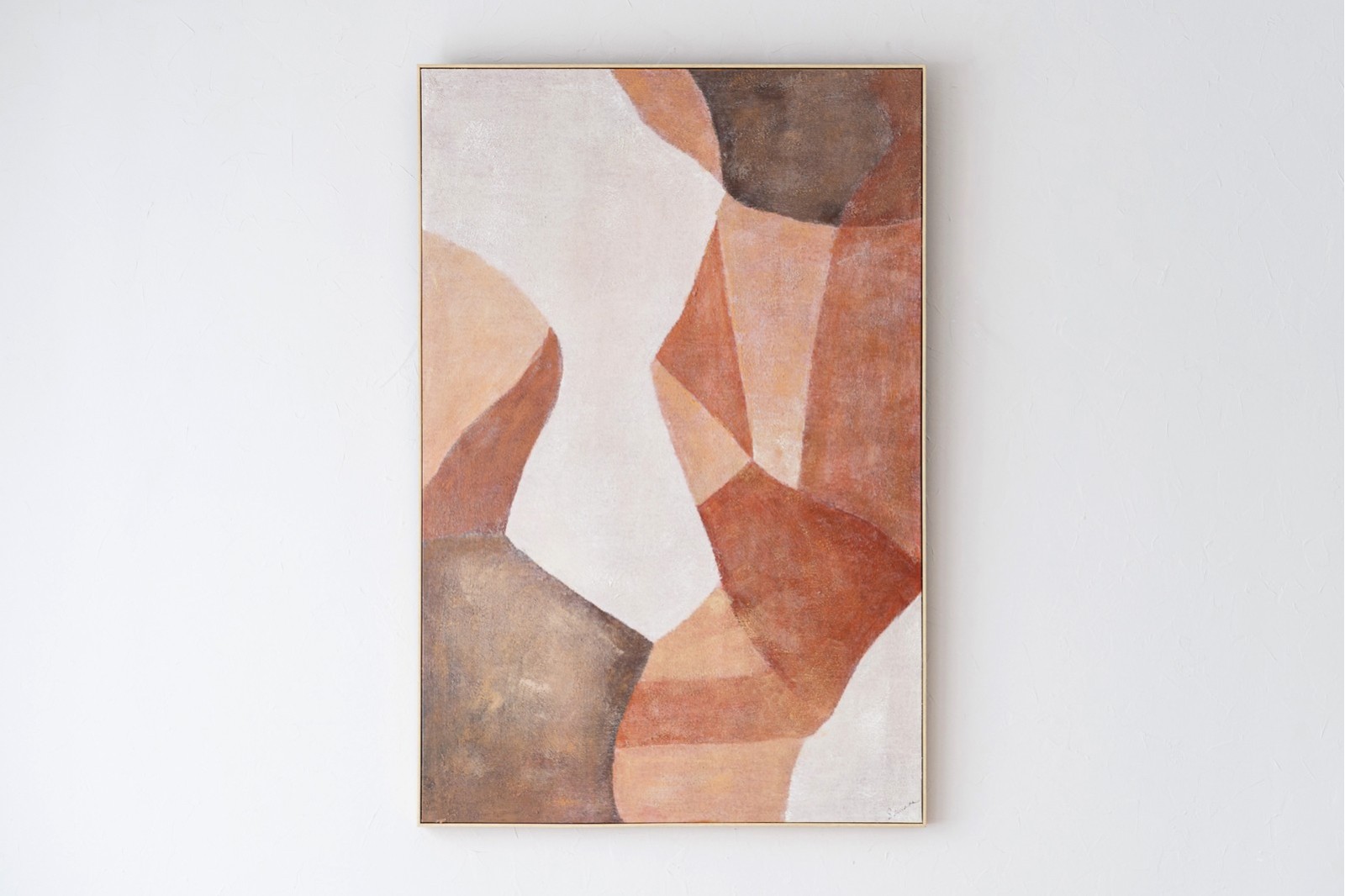 CUADRO ABSTRACTO SOMBRAS EN OCRE N2