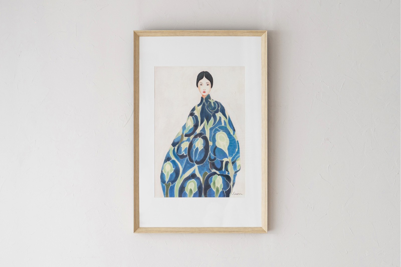 CUADRO MUJER ORIENTE. CRISTAL. N3