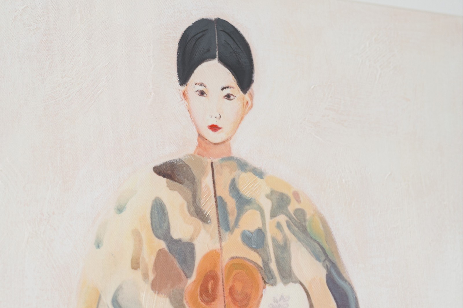 CUADRO MUJER ORIENTE. CRISTAL. N4