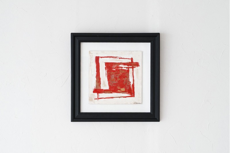 RED ABSTRACT PAINTING | VP Interiorismo
