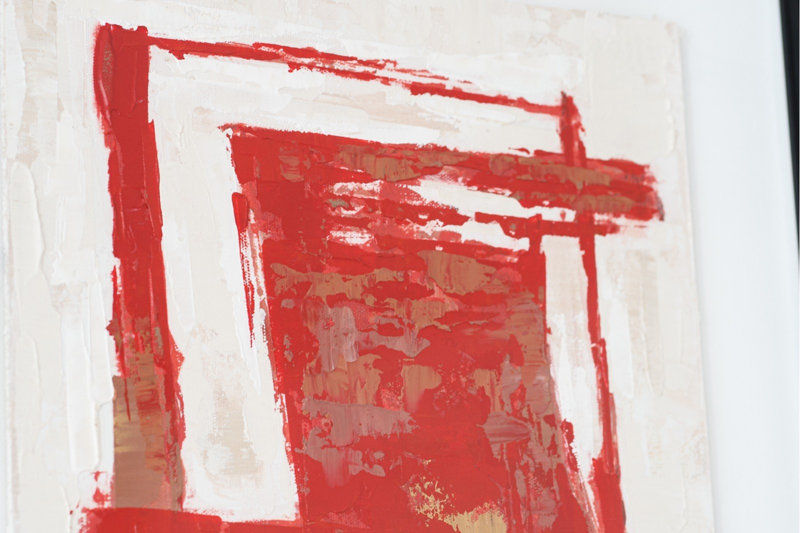 CUADRO ABSTRACTO ROJO