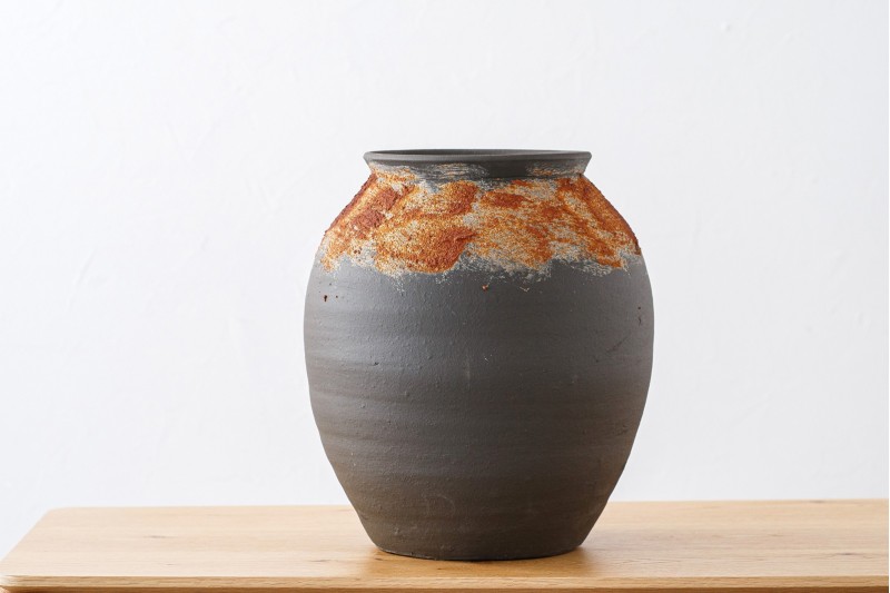 FERRO VESSEL. CERAMIC. BLACK OXIDE.LARGE | VP Interiorismo