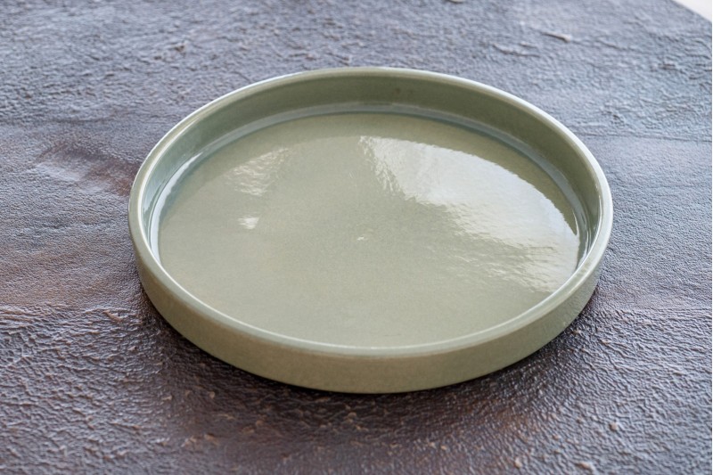 CENTRO MESA CIAN.CERAMICA.VERDE AGUA.MED