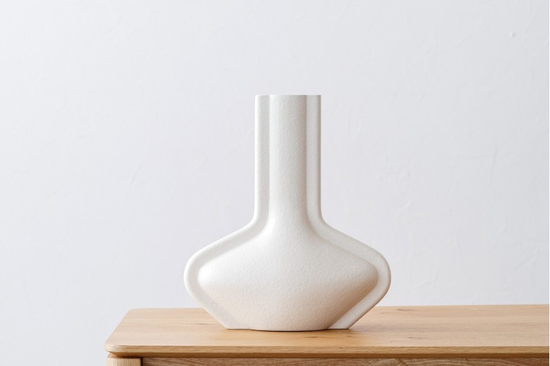VASE EN CERAMIQUE DARA. BLANCHE MATE | VP Interiorismo