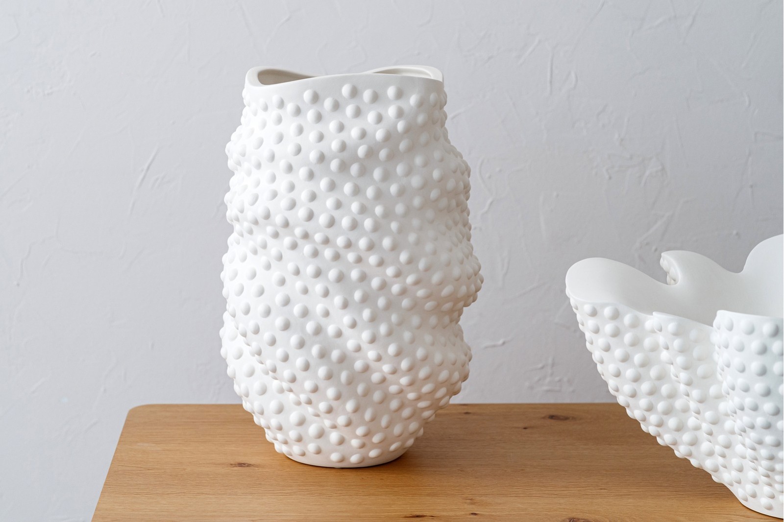 JARRON CERAMICA SOIA. BLANCO MATE