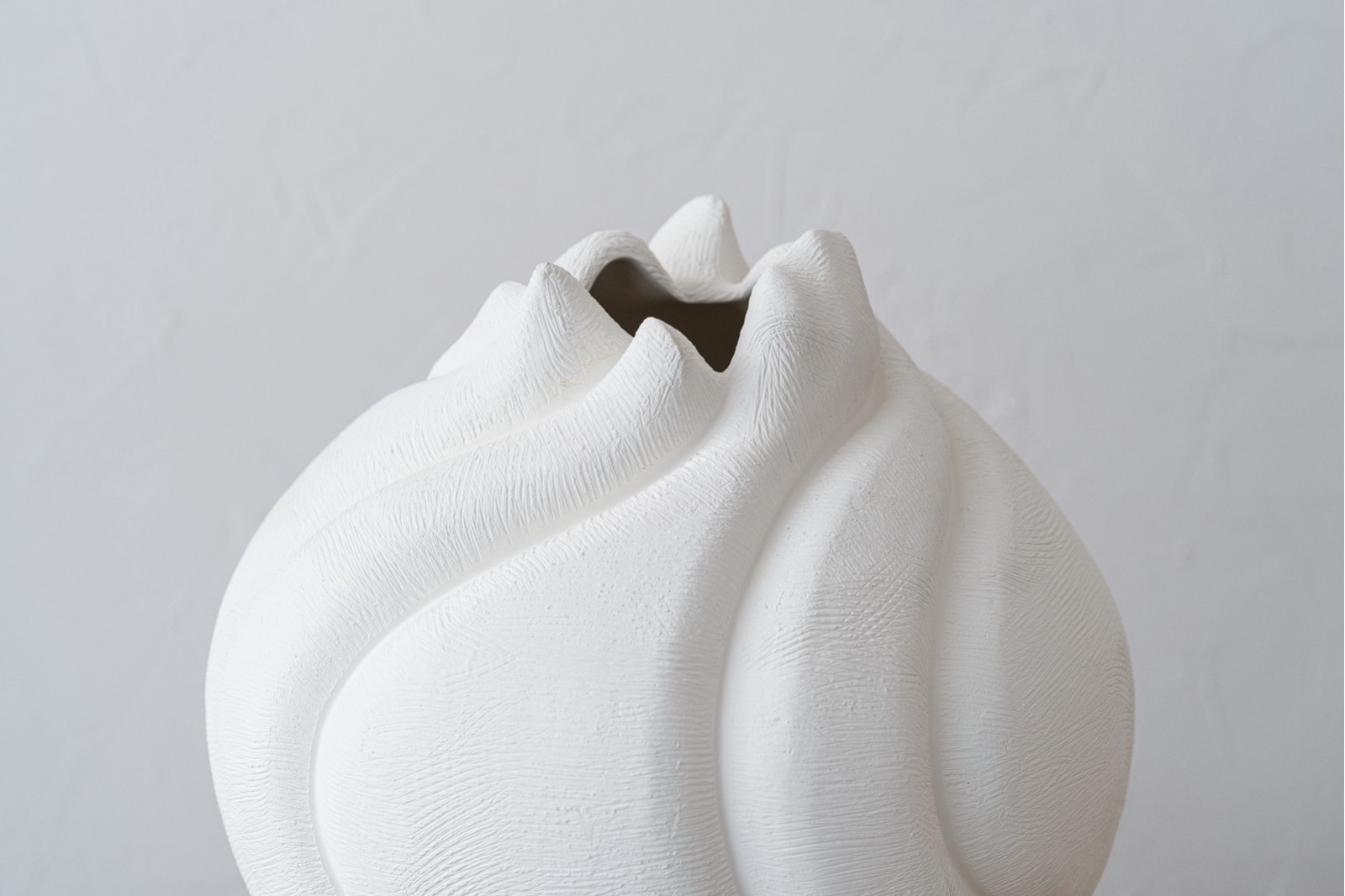JARRÓN CERÁMICA RISCO. BLANCO MATE