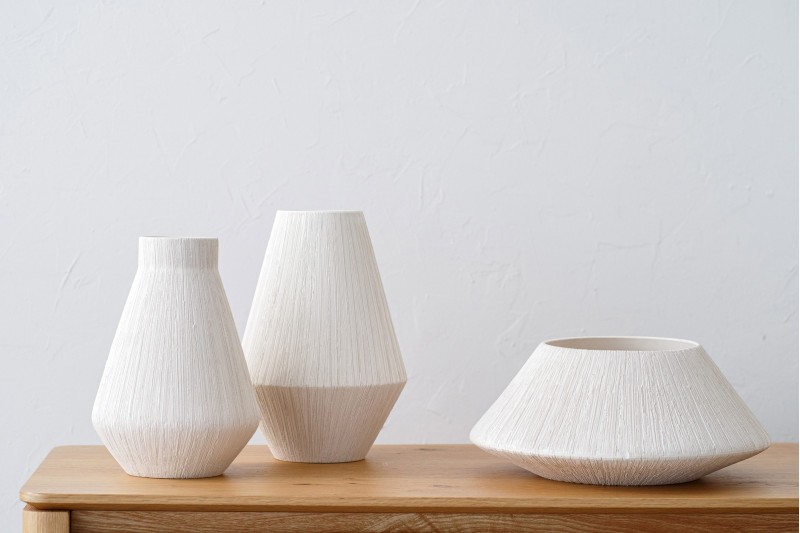 COLLECTION EINÉS : VASES ET CENTRE DE TABLE EN CÉRAMIQUE | VP Interiorismo