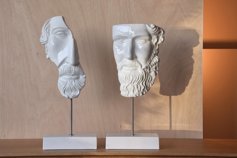 CLASSIC SCULPTURE COLLECTION. GLOSS WHITE CERAMIC FACES | VP Interiori