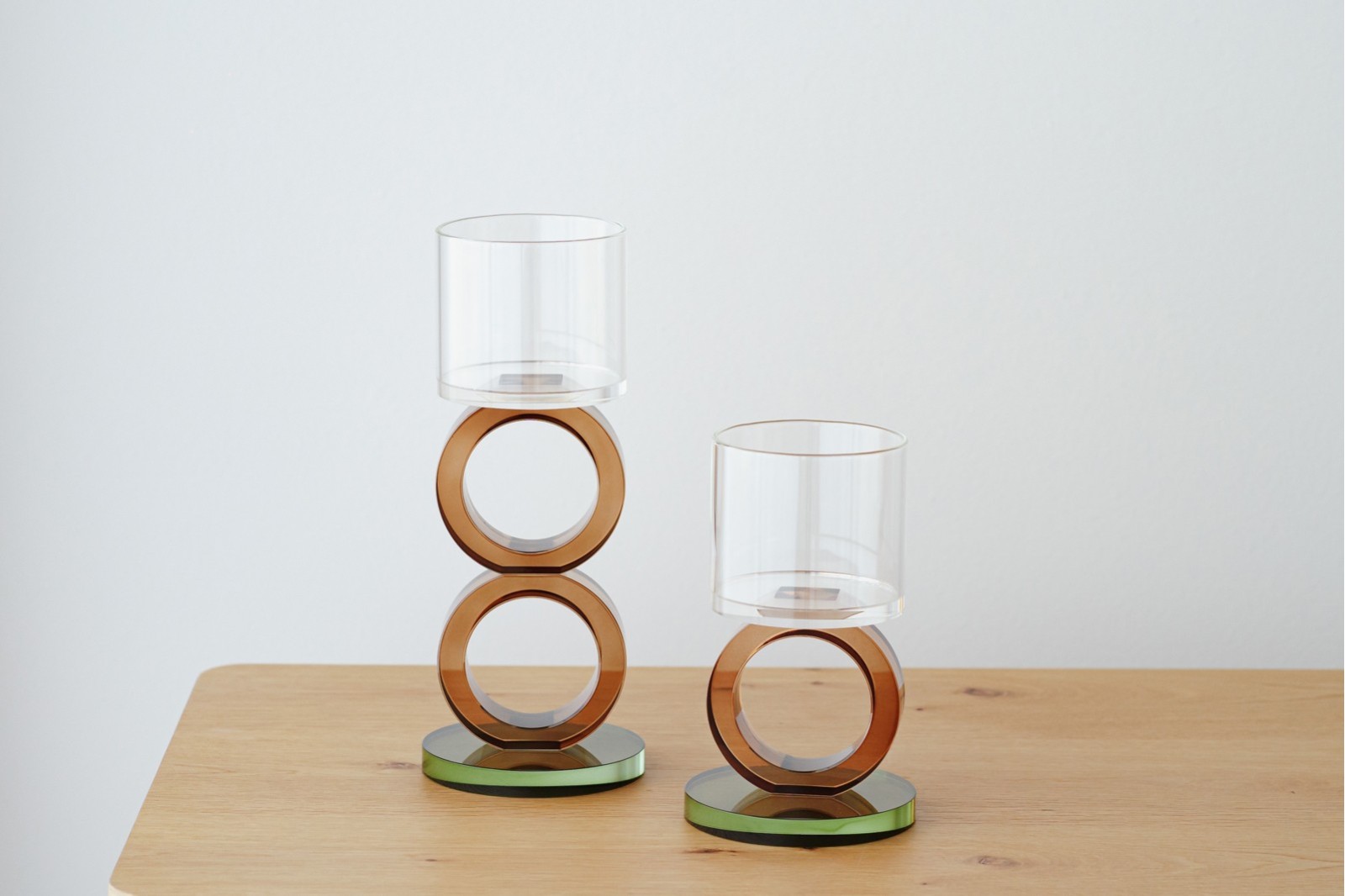 COLECCIÓN OURO: CANDELABROS CRISTAL COLOR