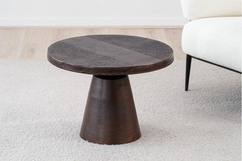 SIDE TABLE.ANTIQUE BRONZE. LOW | VP Interiorismo