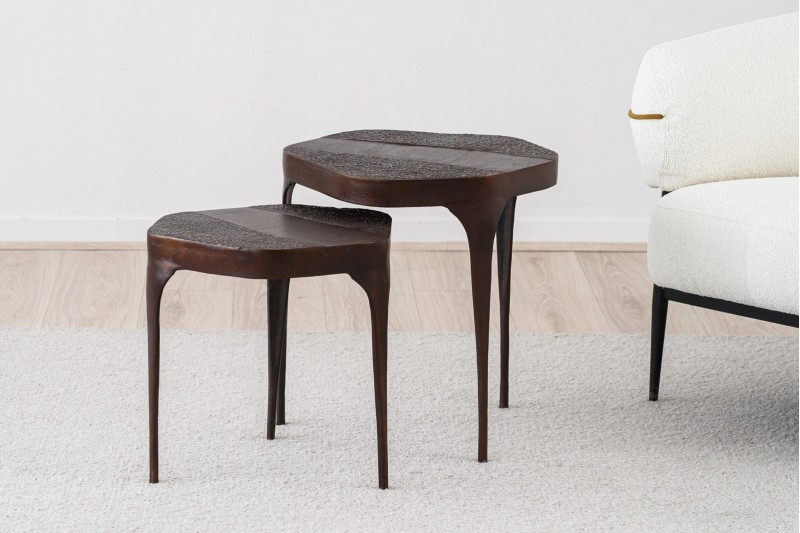 ENSEMBLE 2 TABLES D-APPOINT. NAIN. OXIDE | VP Interiorismo