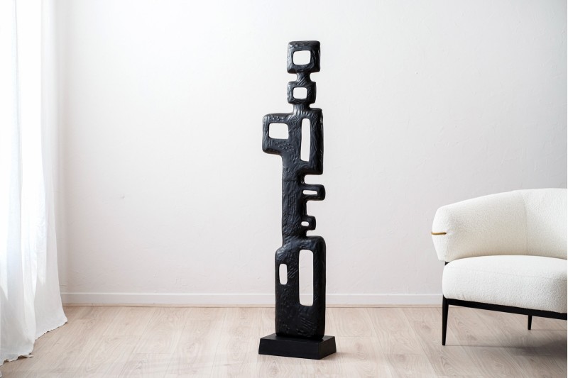 NIM SCULPTURE. METAL. BLACK COLOR. LARGE | VP Interiorismo