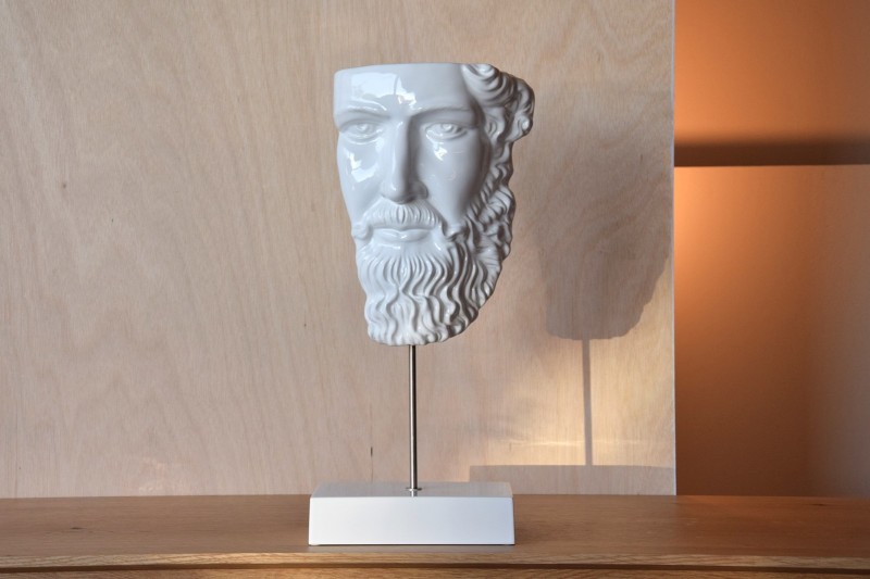 SCULPTURE EN CÉRAMIQUE DE COULEUR BLANCHE | VP Interiorismo