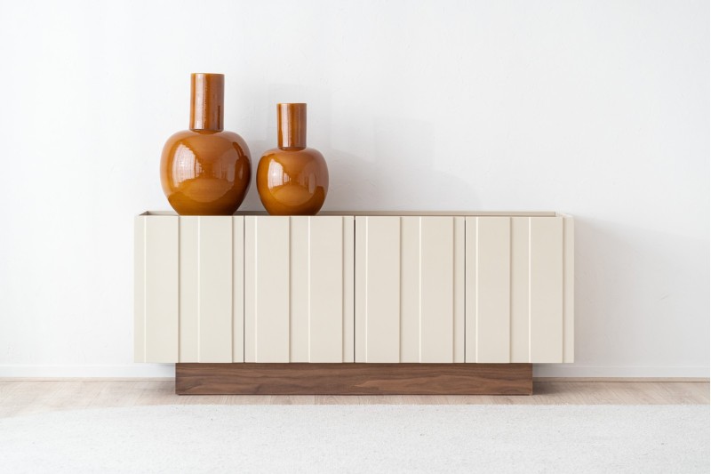 BUFFET OBI. NOYER ET BEIGE BRILLANT | VP Interiorismo