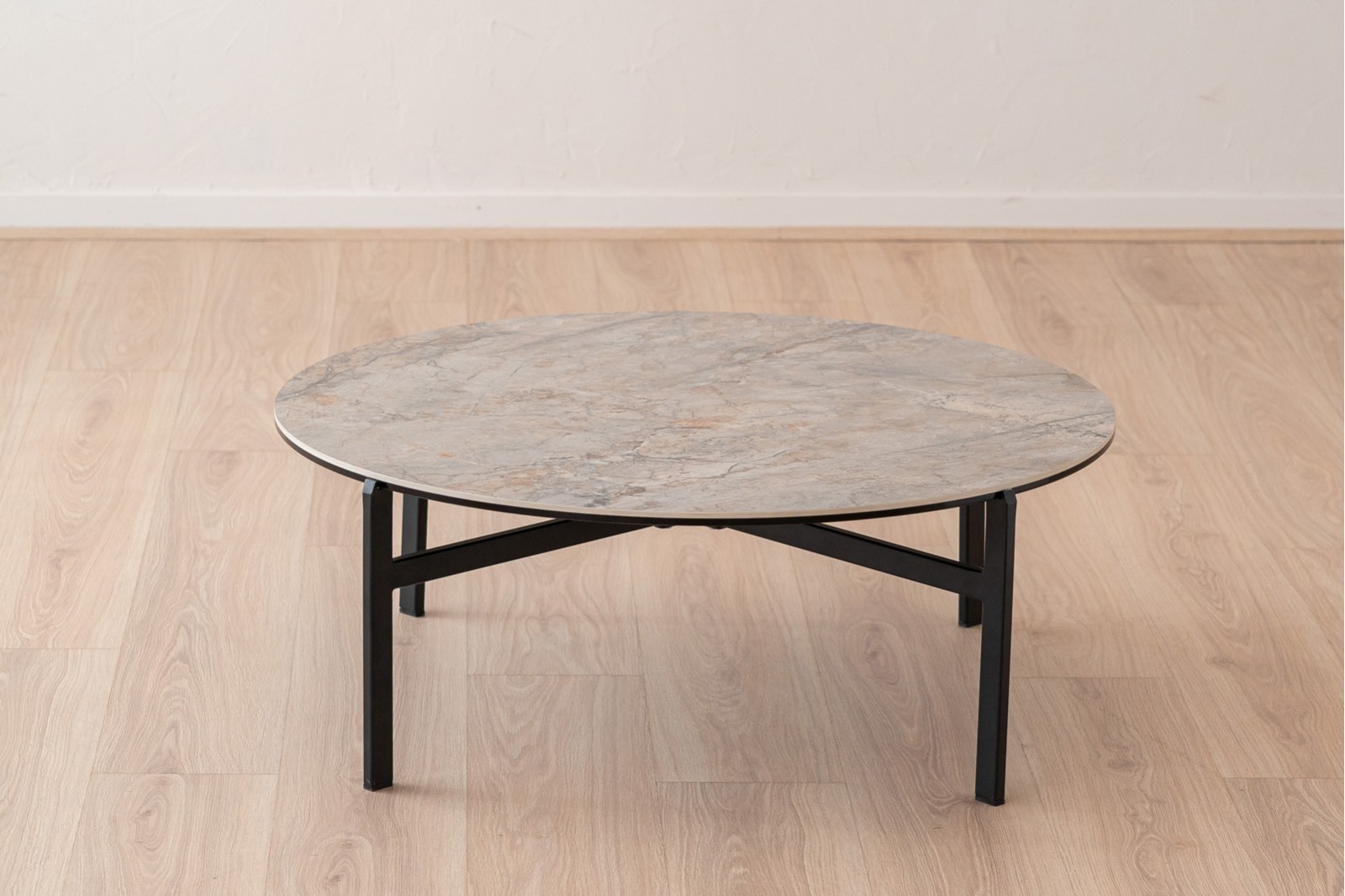 MESA DE CENTRO SAND. CERÁMICO Y METAL